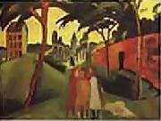 August Macke 1913 Staatsgalerie Moderner Kunst, Munich painting